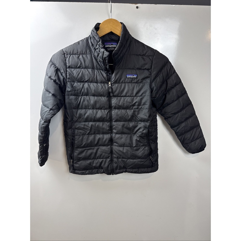 Patagonia Boys Size S 7-8 Black Down Puffer Jacket 68245
